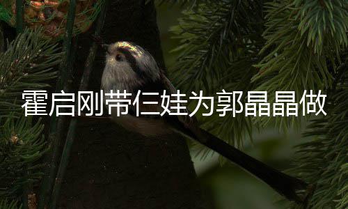刚带蛋糕融融霍启晶晶家人为郭 一做母亲节其乐仨娃